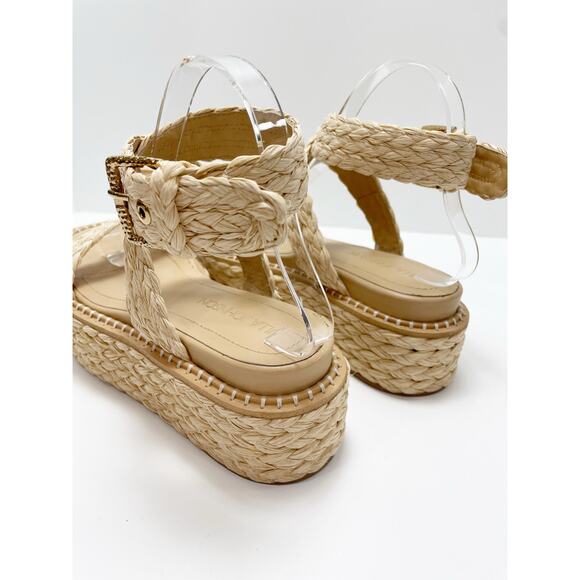 Ulla Johnson Gemma Flatform in Natural Straw Jute 38.5 - Picture 7 of 12